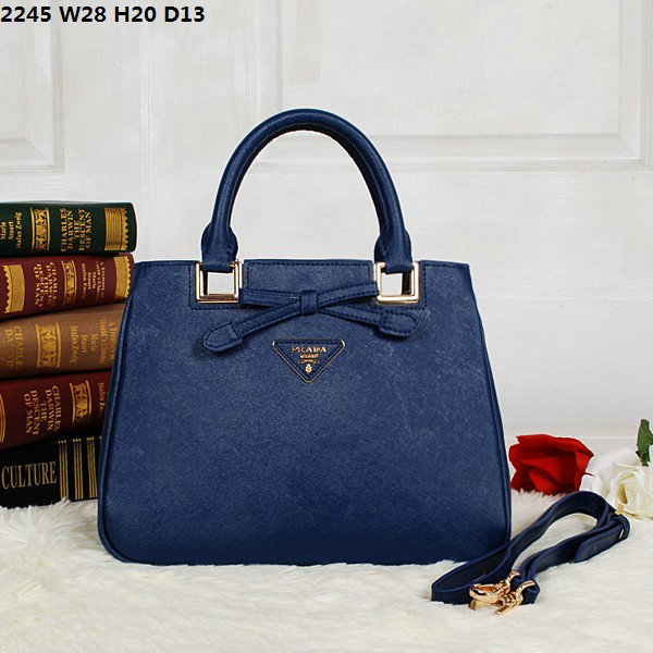 2014 Prada saffiano calfskin tote BN2245 royablue